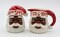 Ceramic African American Santa Sugar And Creamer Set, Home Décor, Gift for Her, Gift for Mom, Kitchen Décor, Christmas Décor